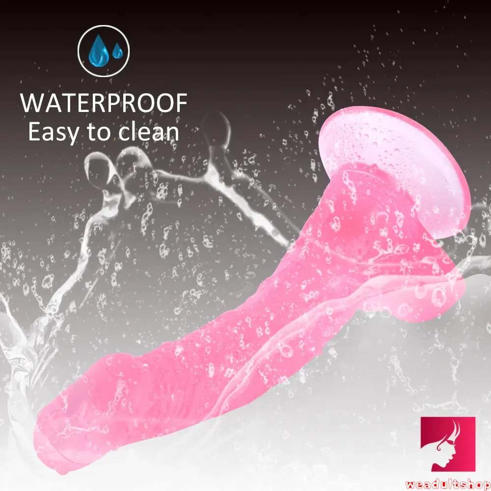 9.06in Curved Real Feeling Dildo For Women Men Masturbation