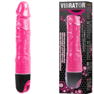 Baile 24cm Realistic Vibrating Dildo Flexible Firm Dong Vibrator Sex Toy