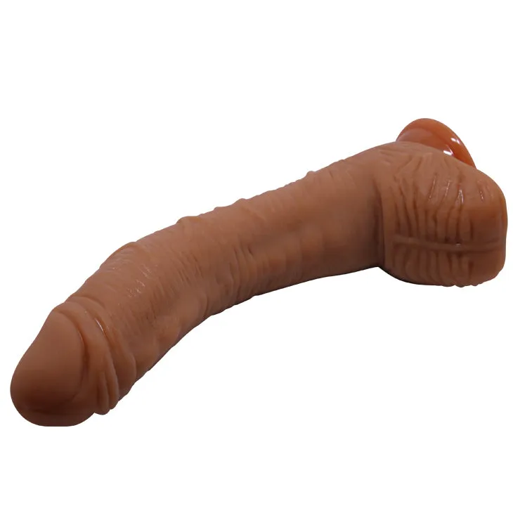 Baile Alex 11 Curved Realistic Dildo 28cm Dong Suction Cup Brown