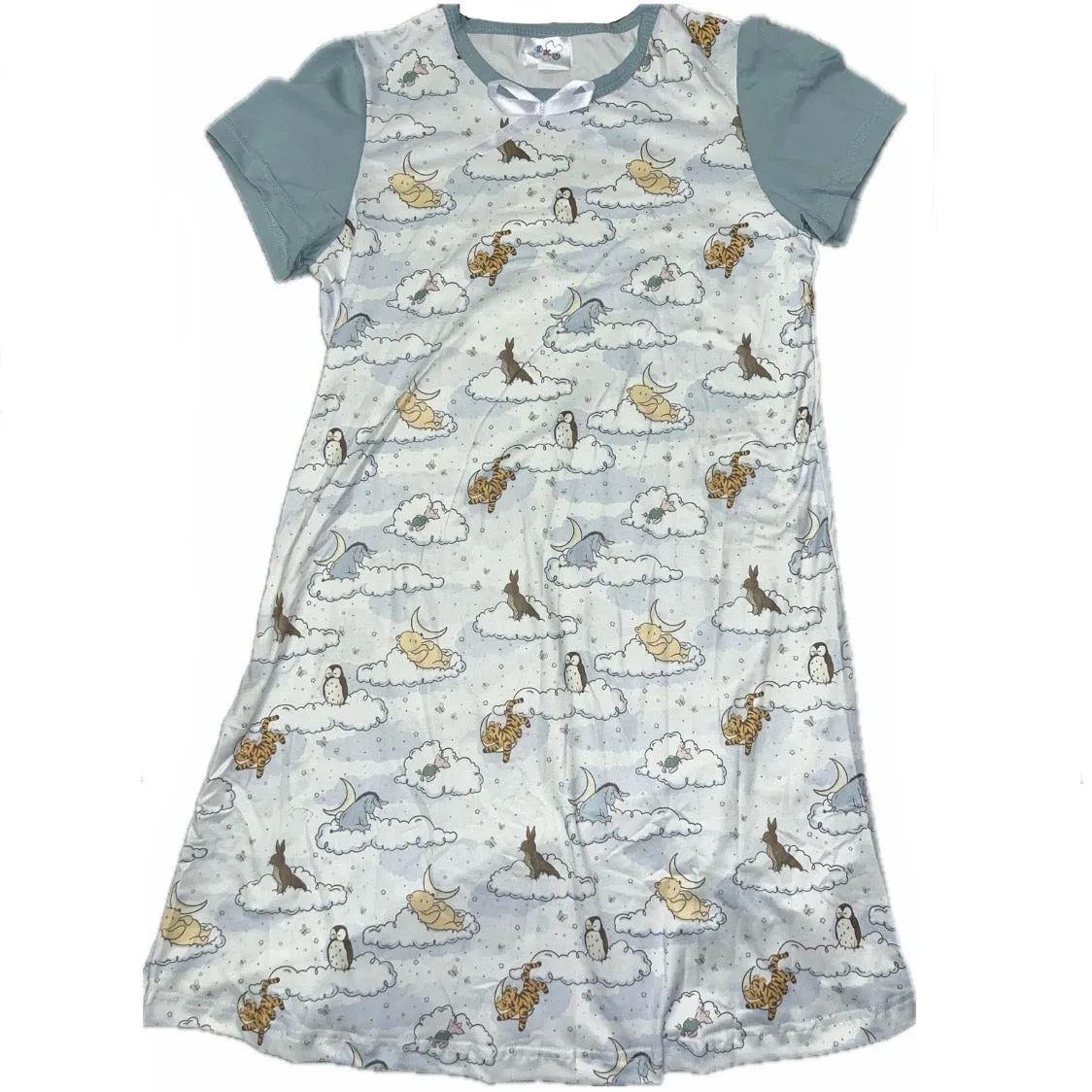 Blue Good Night Bear Nightgown Pajamas
