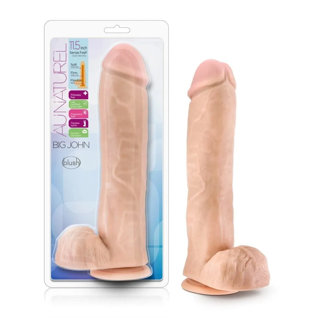 Blush Au Naturel Big John 11.5 Dildo Vanilla