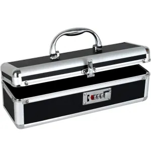 BMS Lockable KEYLESS Vibrator Case Sex Toy Storage Trunk Chest Black