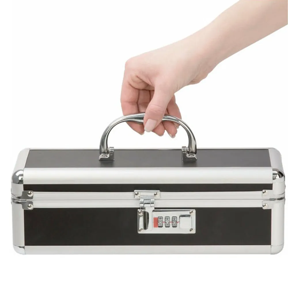 BMS Lockable KEYLESS Vibrator Case Sex Toy Storage Trunk Chest Black