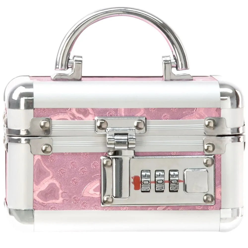BMS Lockable KEYLESS Vibrator Case Sex Toy Storage Trunk Chest Mini Pink