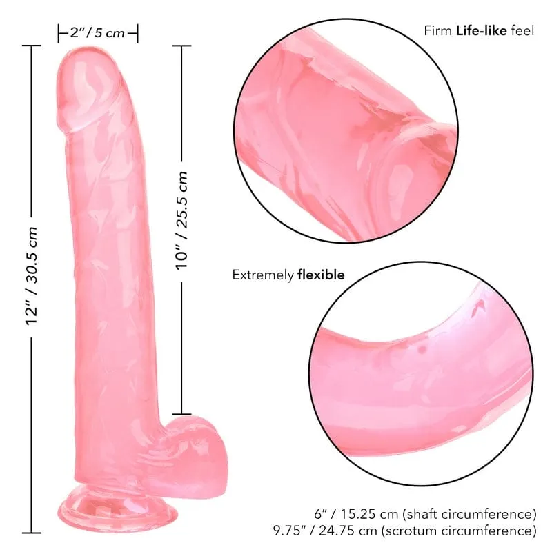 Calexotics Queen 10 Pink Jelly Dildo