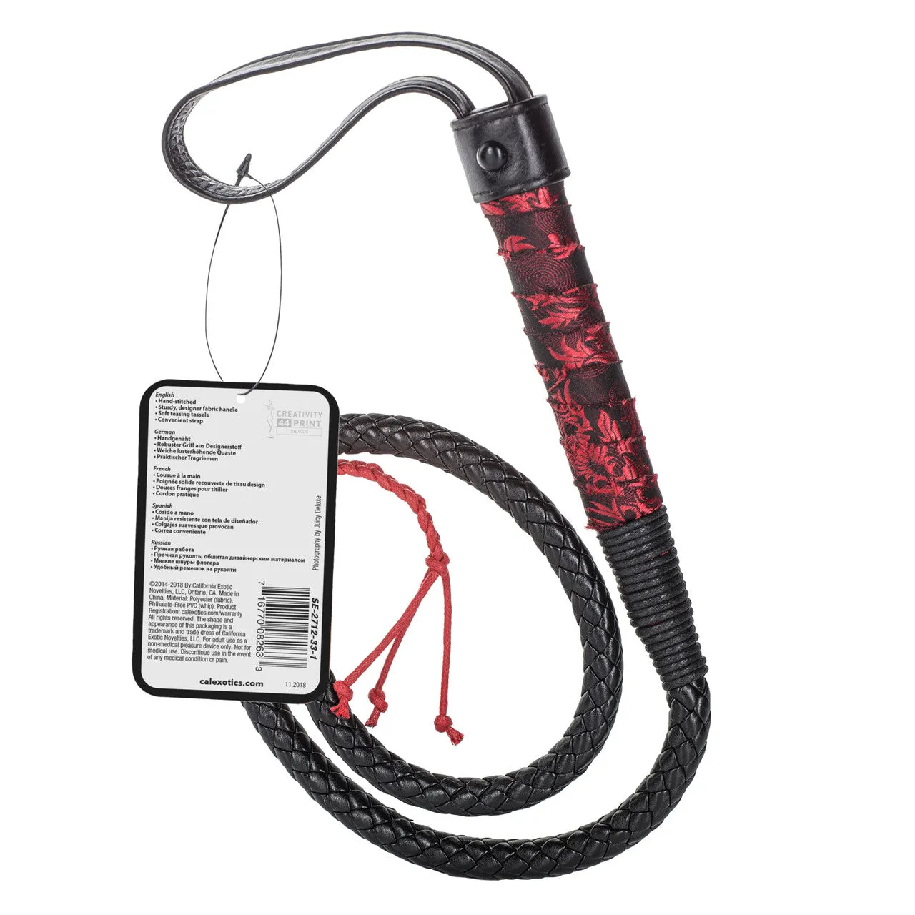 Calexotics Scandal Bull Whip Bondage Flogger Spanker