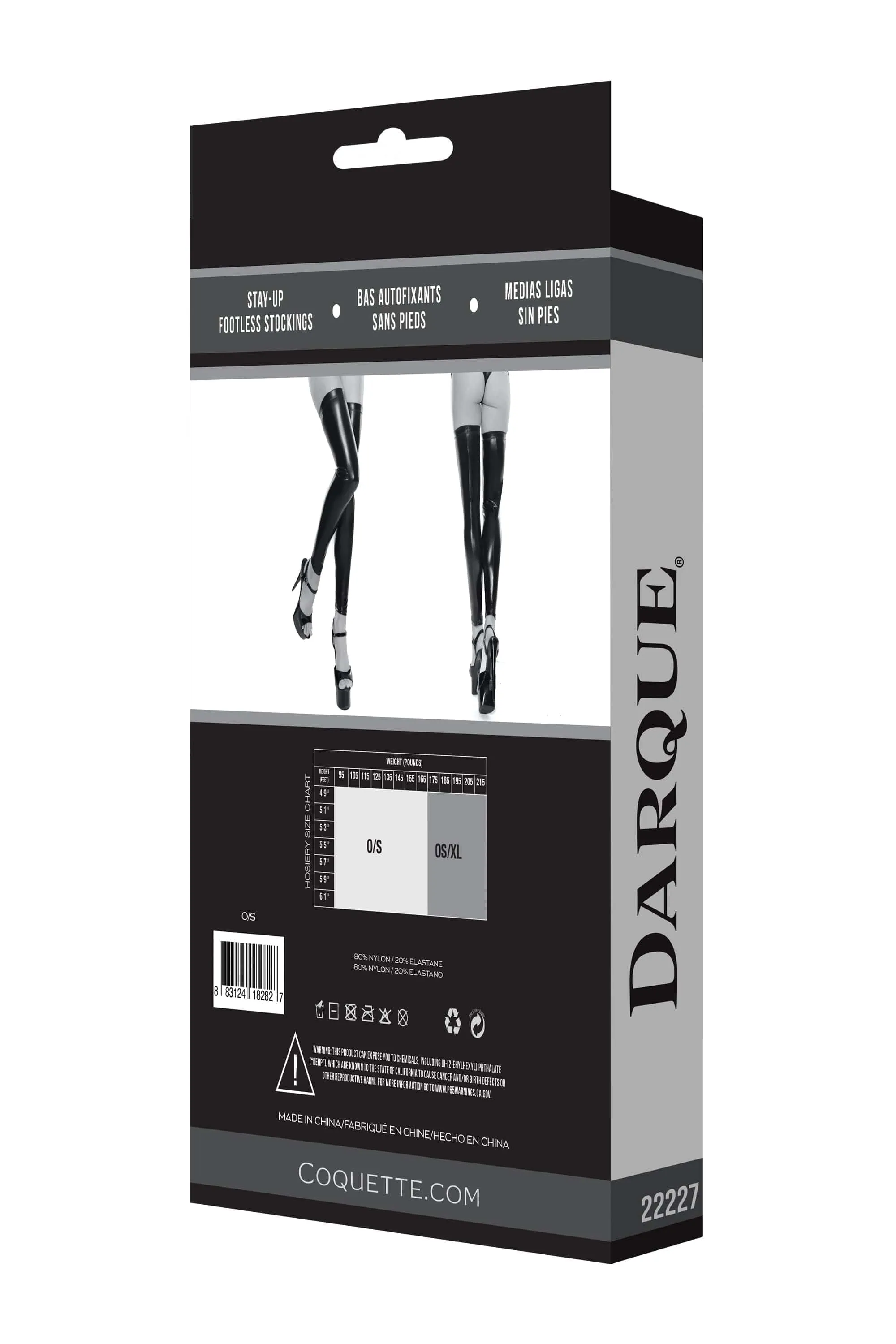 Coquette Stay Up Footless Stockings