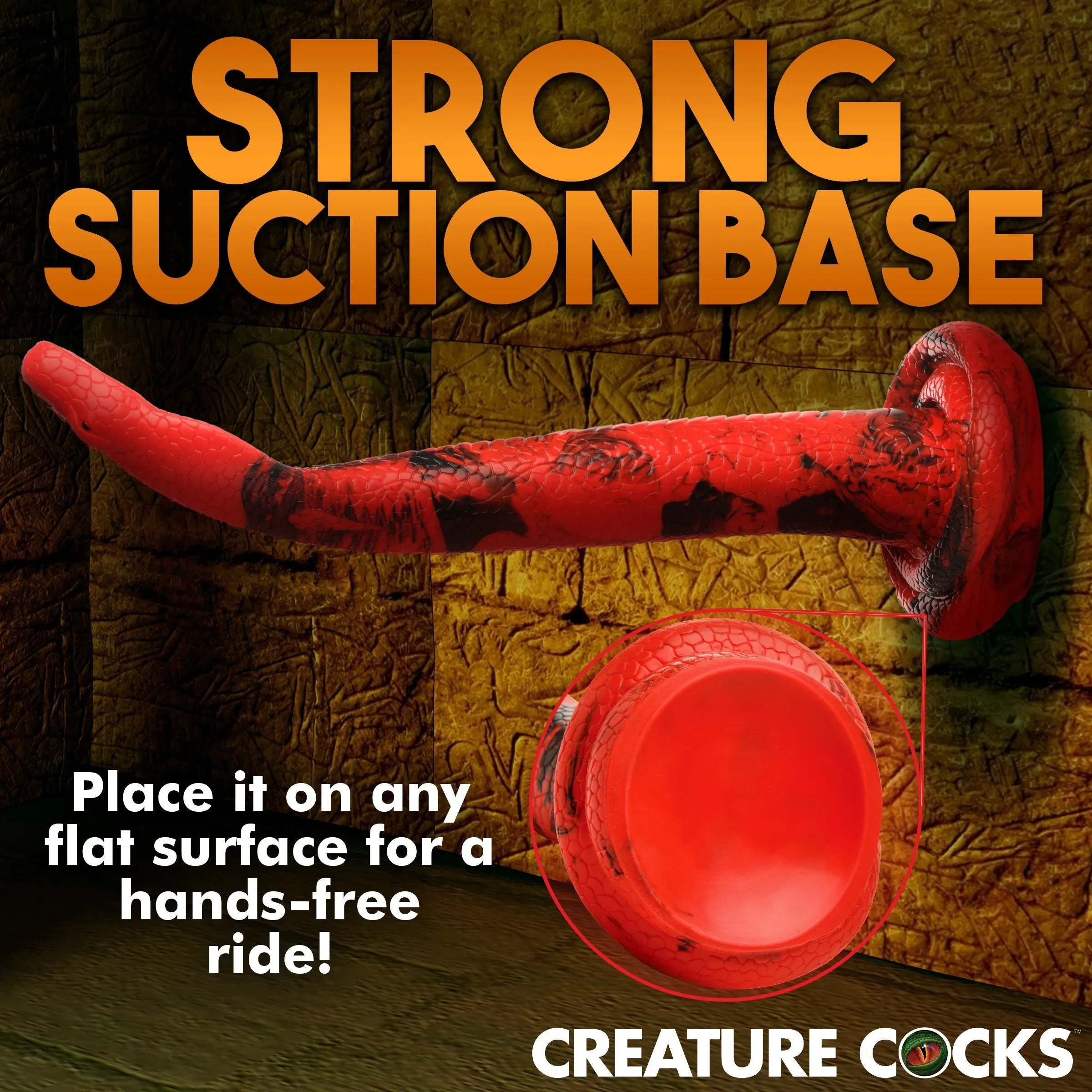 Creature Cocks King Cobra X-Large 18 Silicone XL Dong Anal Snake Dildo Sex Toy