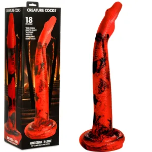 Creature Cocks King Cobra X-Large 18 Silicone XL Dong Anal Snake Dildo Sex Toy