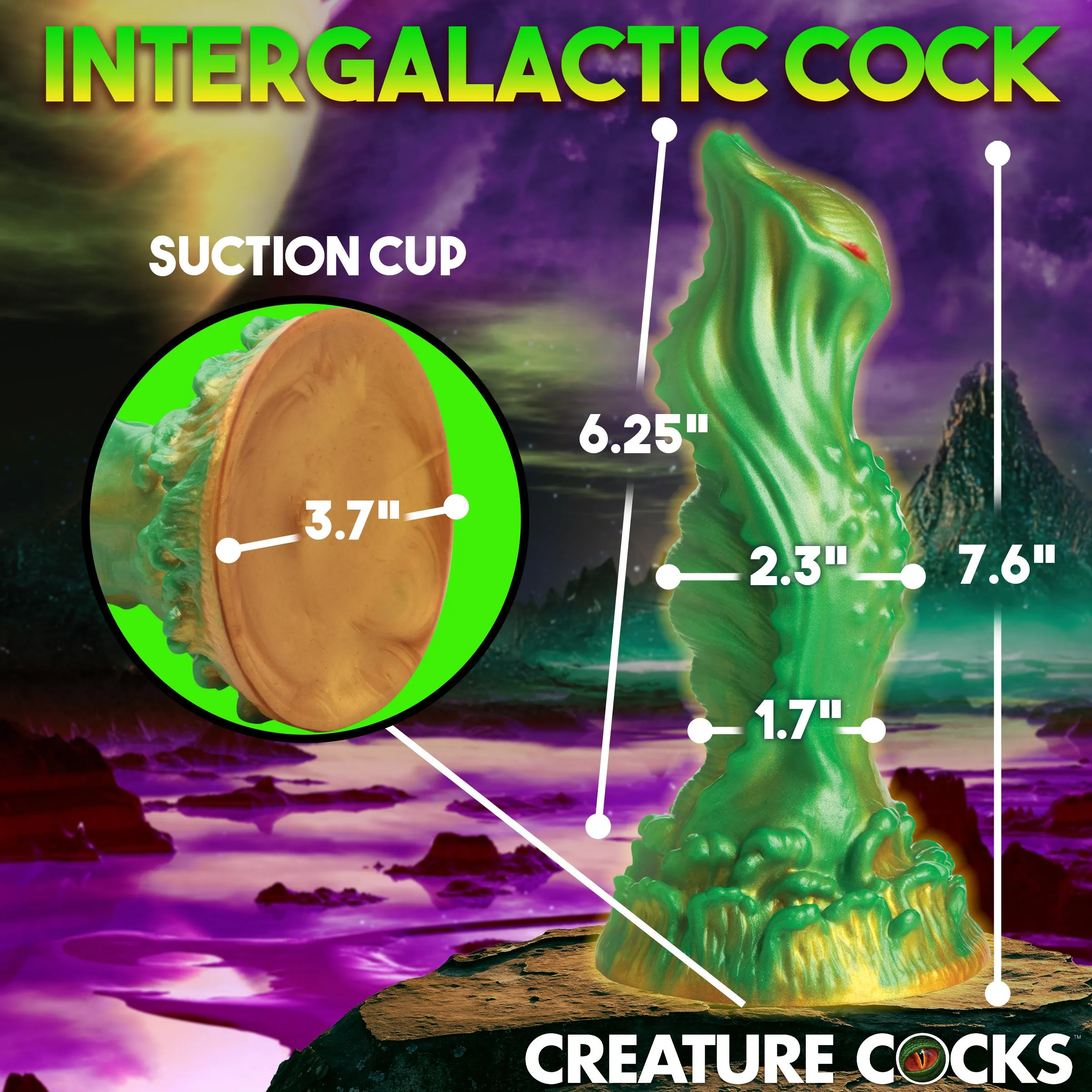 Creature Cocks Nebula Alien Silicone Dildo Anal Plug Fantasy Dong Sex Toy