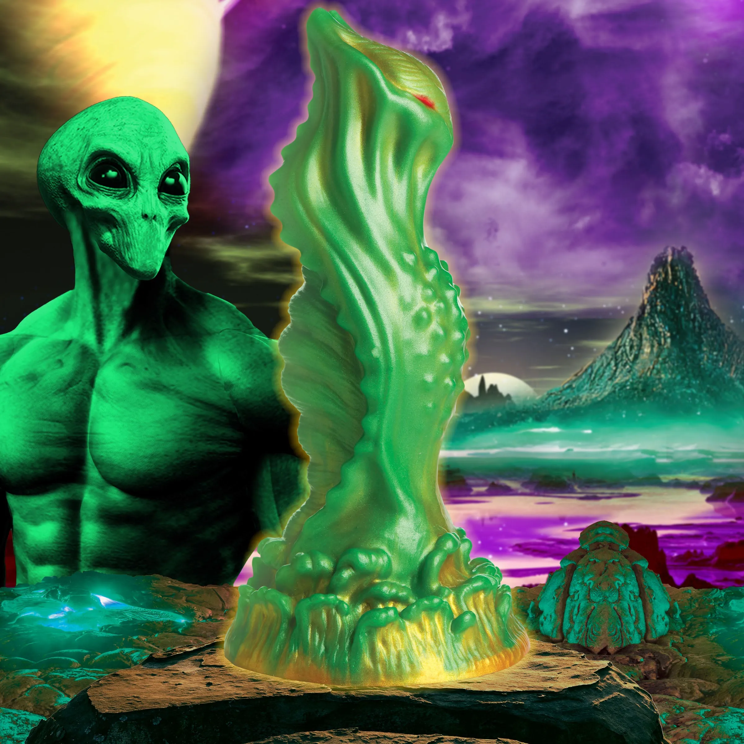 Creature Cocks Nebula Alien Silicone Dildo Anal Plug Fantasy Dong Sex Toy