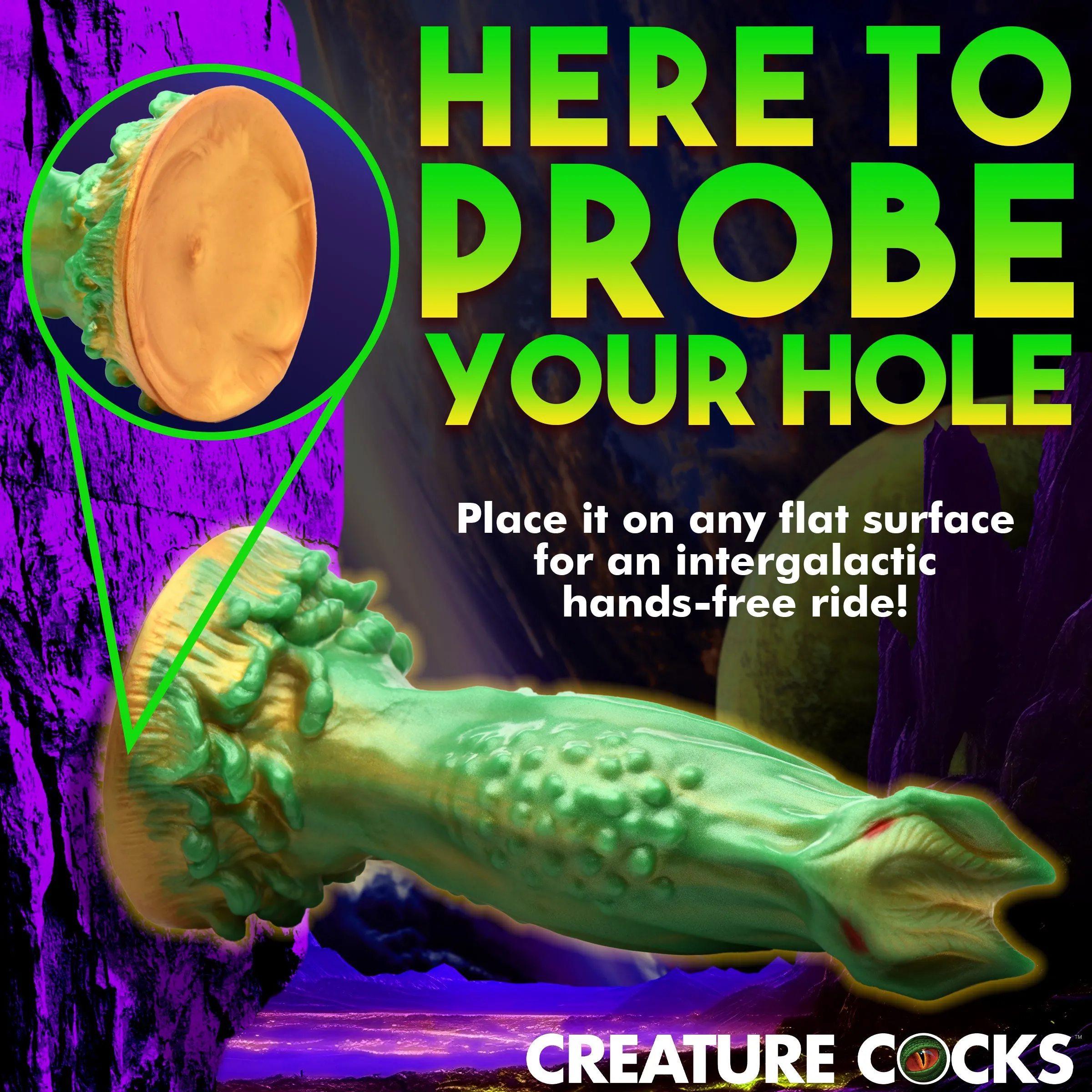 Creature Cocks Nebula Alien Silicone Dildo Anal Plug Fantasy Dong Sex Toy