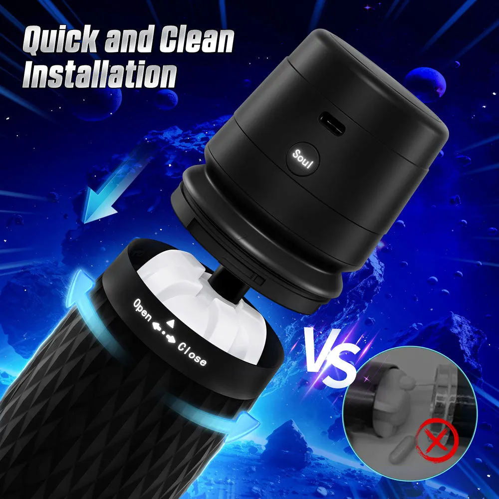 CyberSkin B-Warrior Sucking & Vibrating Auto Male Masturbator USB