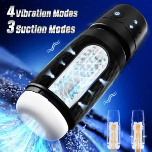 CyberSkin B-Warrior Sucking & Vibrating Auto Male Masturbator USB