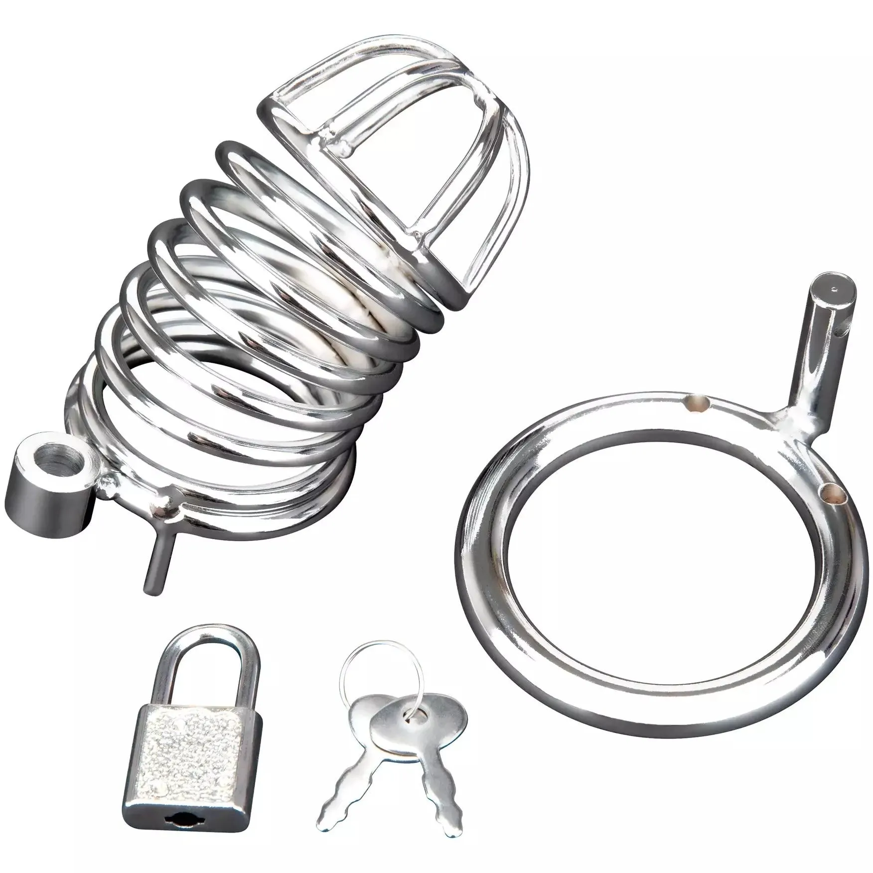 Deluxe Chastity Cock Cage by Blue Line