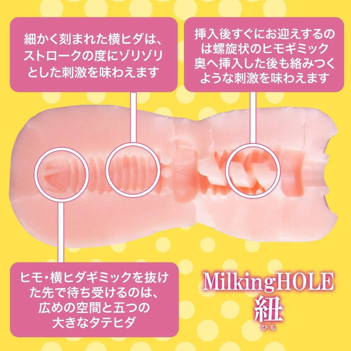 DNA - Milking Hole String Onahole (Beige)