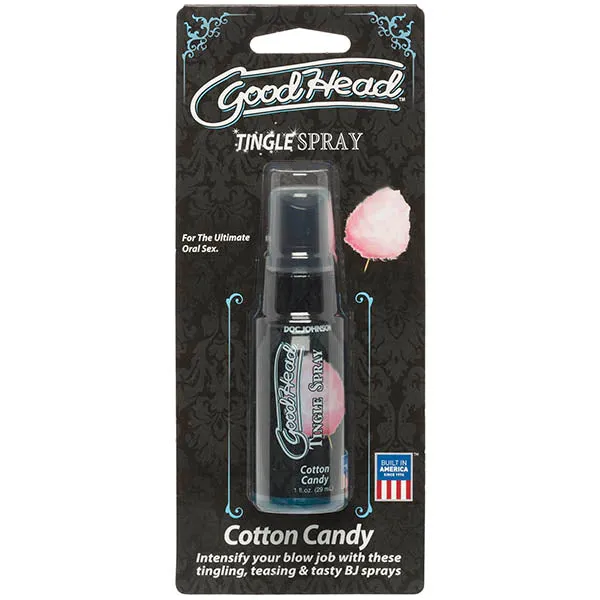 Doc Johnson GoodHead Tingle Spray COTTON CANDY Flavoured Edible Oral Sex Lube