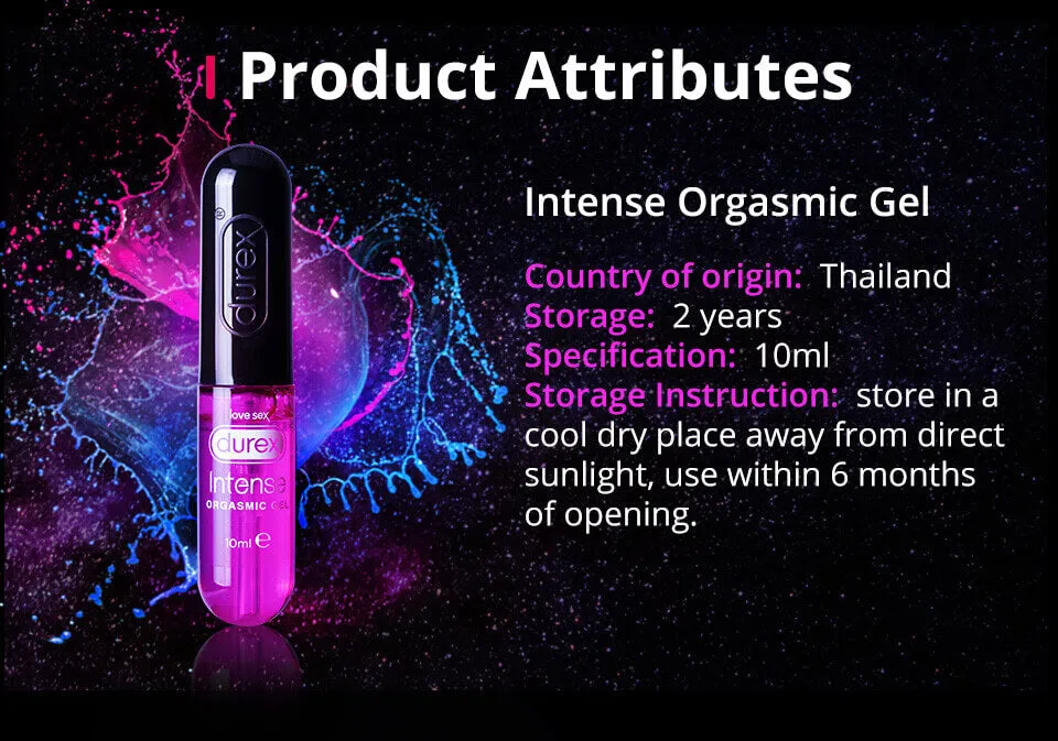 Durex intense Gel Increasing Pleasure Drops Female Orgasm Sex Toy