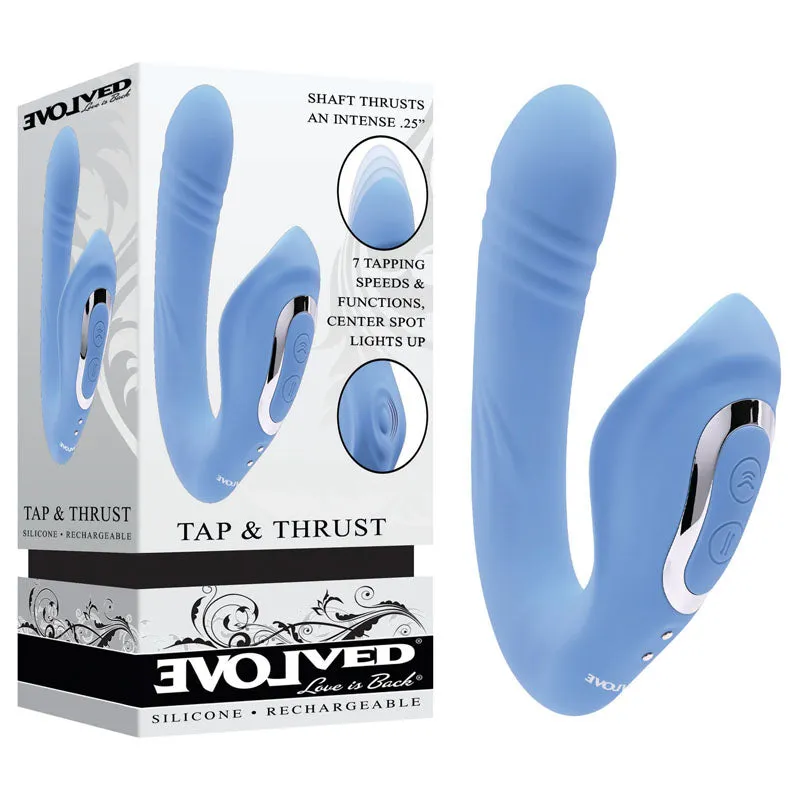 Evolved TAP & THRUST Clitoral & G Spot Vibrator Rechargeable Sex Toy