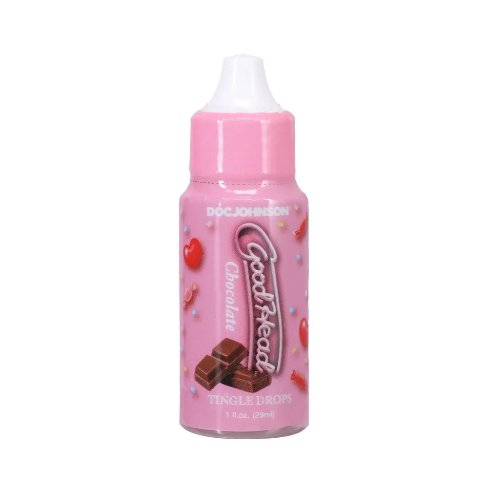 Goodhead Tingle Drops Chocolate. Chocolate Cherry. Chocolate Strawberry 3-pack 1 Oz.