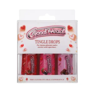 Goodhead Tingle Drops Chocolate. Chocolate Cherry. Chocolate Strawberry 3-pack 1 Oz.