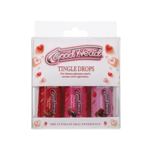 GoodHead Tingle Drops Chocolate. Chocolate Cherry. Chocolate Strawberry 3-Pack 1 oz.
