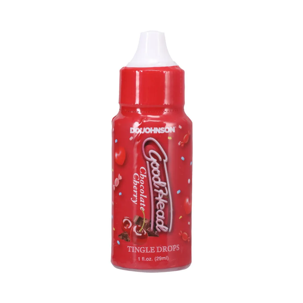 Goodhead Tingle Drops Chocolate. Chocolate Cherry. Chocolate Strawberry 3-pack 1 Oz.