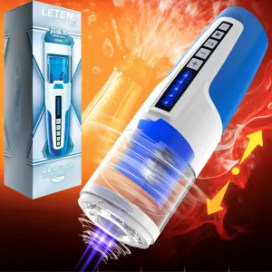 LETEN Automatic Piston Thrusting Rotating Vibrating Male Masturbator Sex Toy