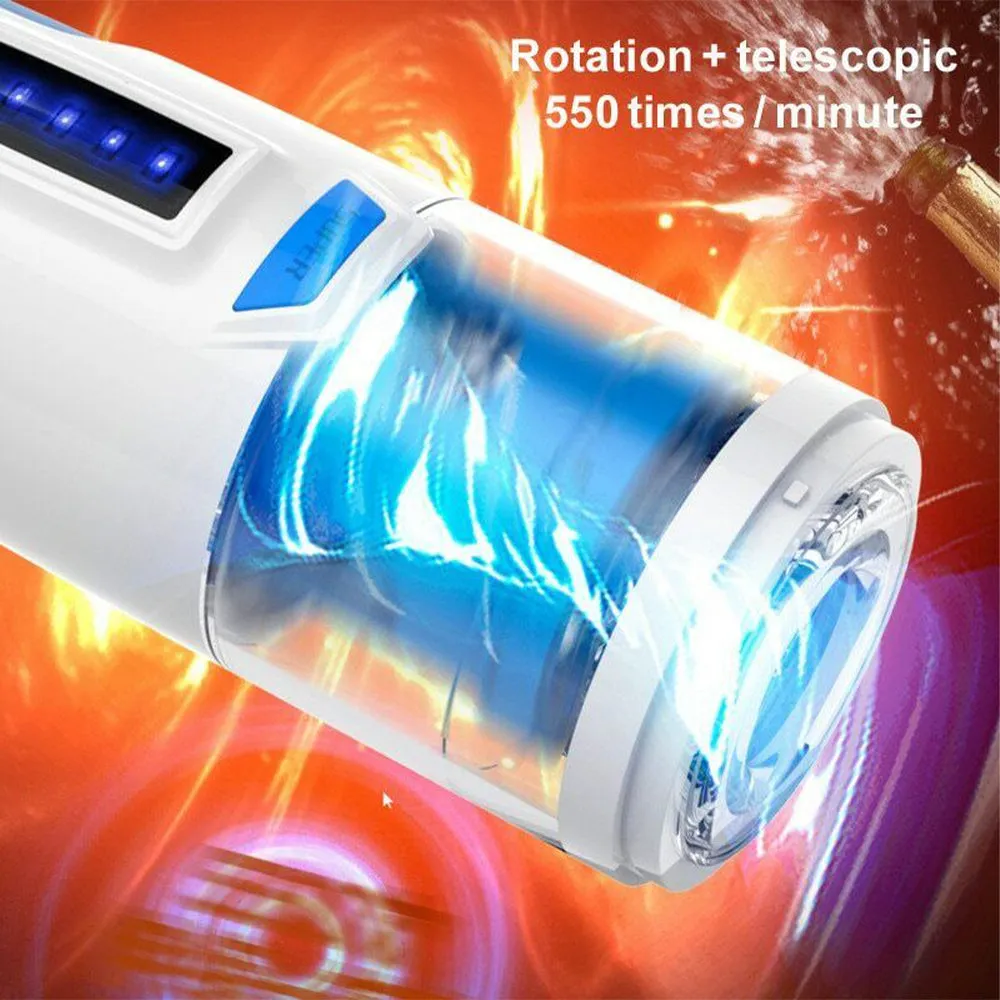 LETEN Automatic Piston Thrusting Rotating Vibrating Male Masturbator Sex Toy