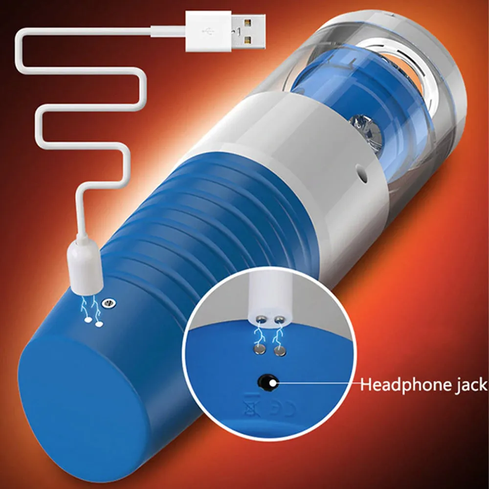 LETEN Automatic Piston Thrusting Rotating Vibrating Male Masturbator Sex Toy