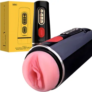 LETEN Sucking & Vibrating V3 AUTO 3D Male Masturbator Pocket Pussy Sex Toy
