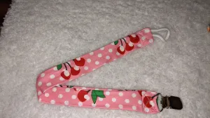Lil Cherry Fabric Pacifier Clips - 14