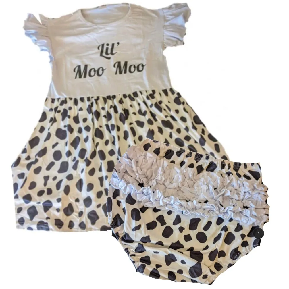Lil Moo Moo Ruffles Bloomer Shorts