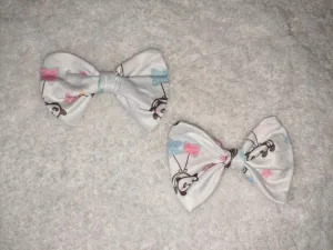 Lil Panda Fabric 2pc Set Hair Bow