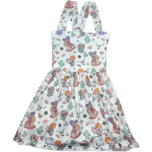 Lil Rodeo Suspender Skirt Dress