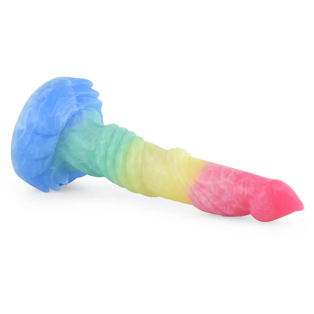 Long Spiral Winding Silicone Dildo with Suction Cup