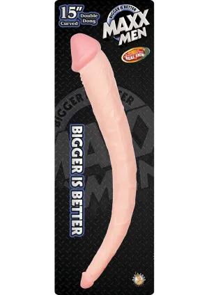 Maxx Men Curved Double Dong 15 Flesh