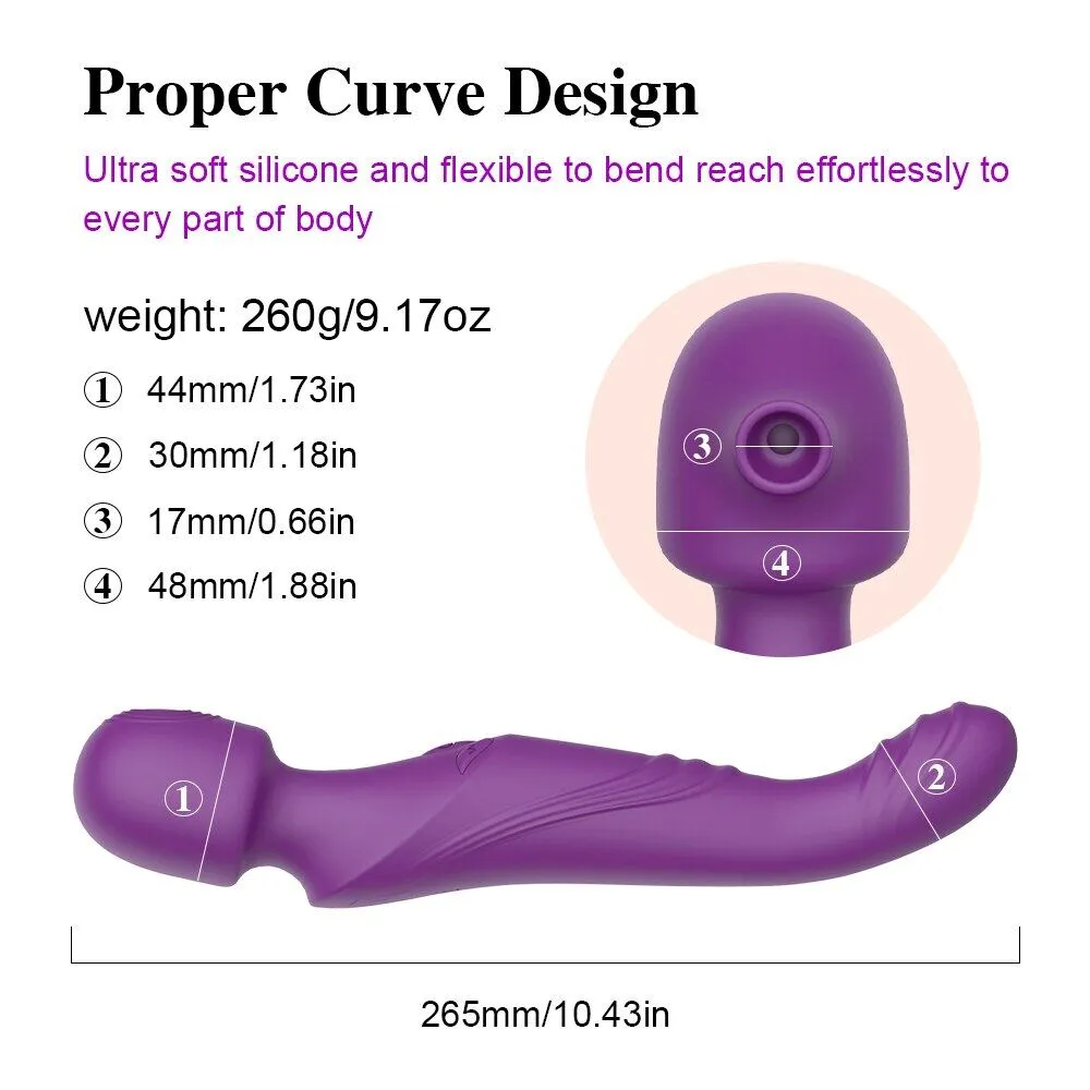 Multiple Frequencies Virbating Padding Sucking Vibrator
