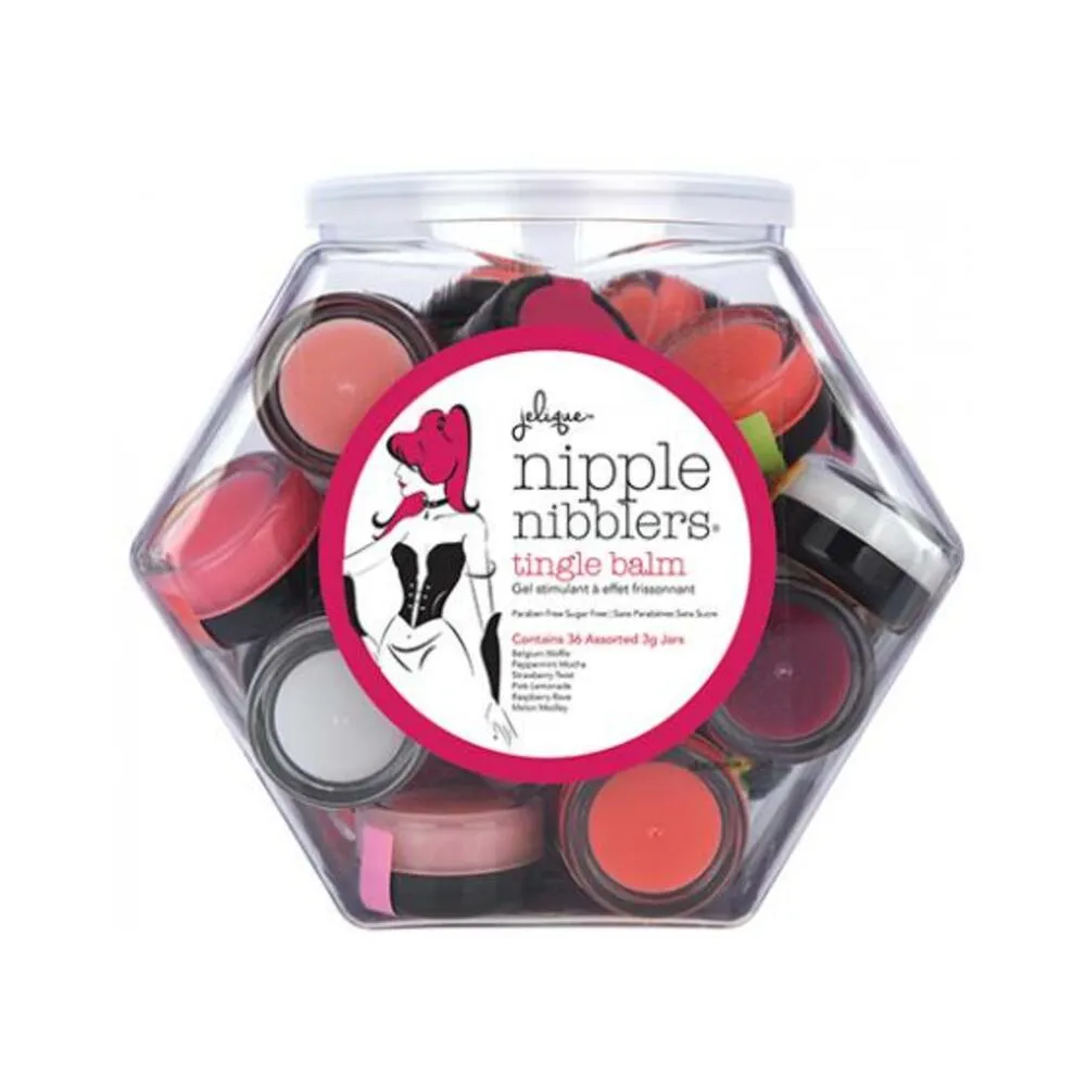 Nipple Nibbler Cool Tingle Balm Assorted Bag/36 Pcs 3 G - Refill For Display Bowl