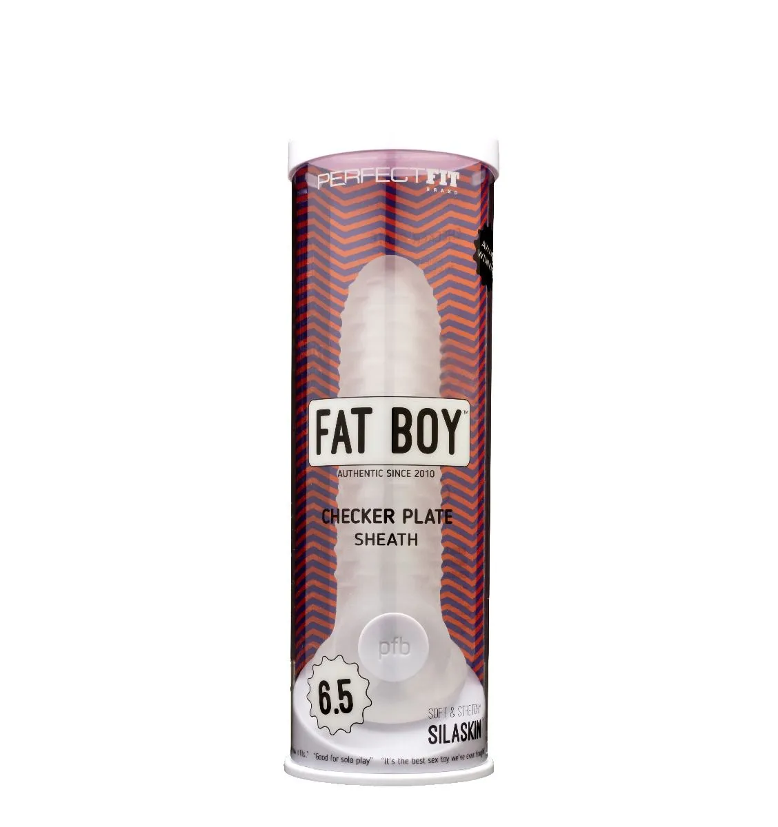 Perfect Fit Fat Boy 6.5'' Checker Plate Sheath - Clear
