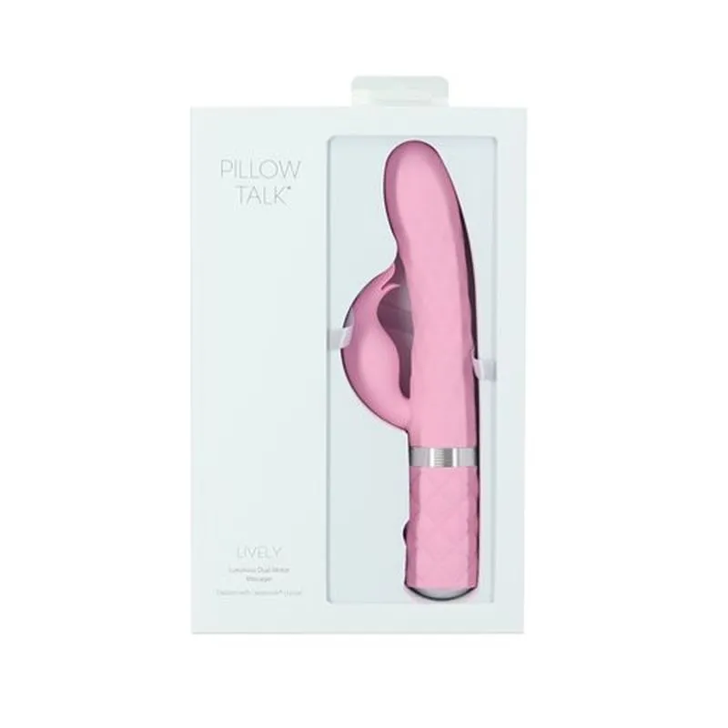 Pillow Talk Lively Rotating Shaft G Spot Rabbit Vibrator Pink