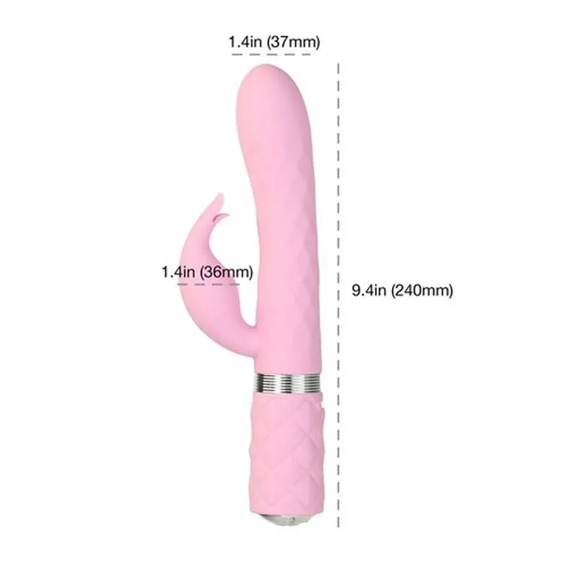 Pillow Talk Lively Rotating Shaft G Spot Rabbit Vibrator Pink