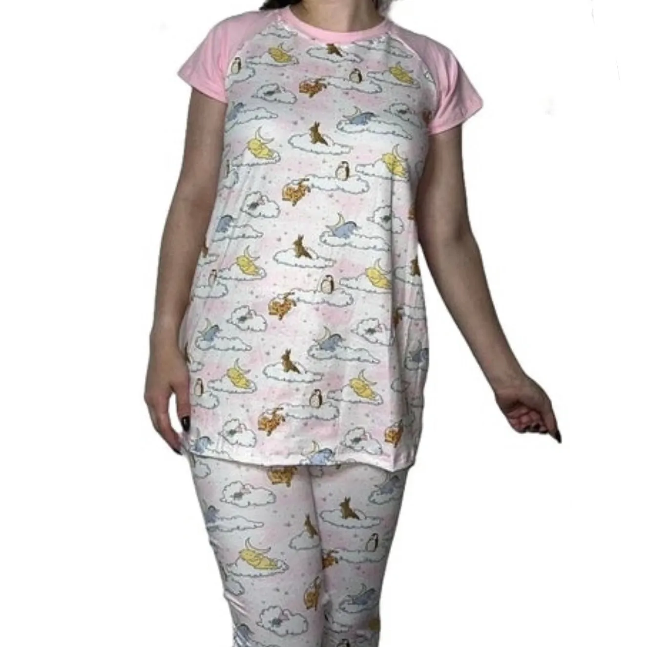 Pink Good Night Bear Pajamas Shirt