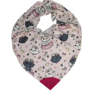 Princess Kitty Bandana Teething Drool Bib