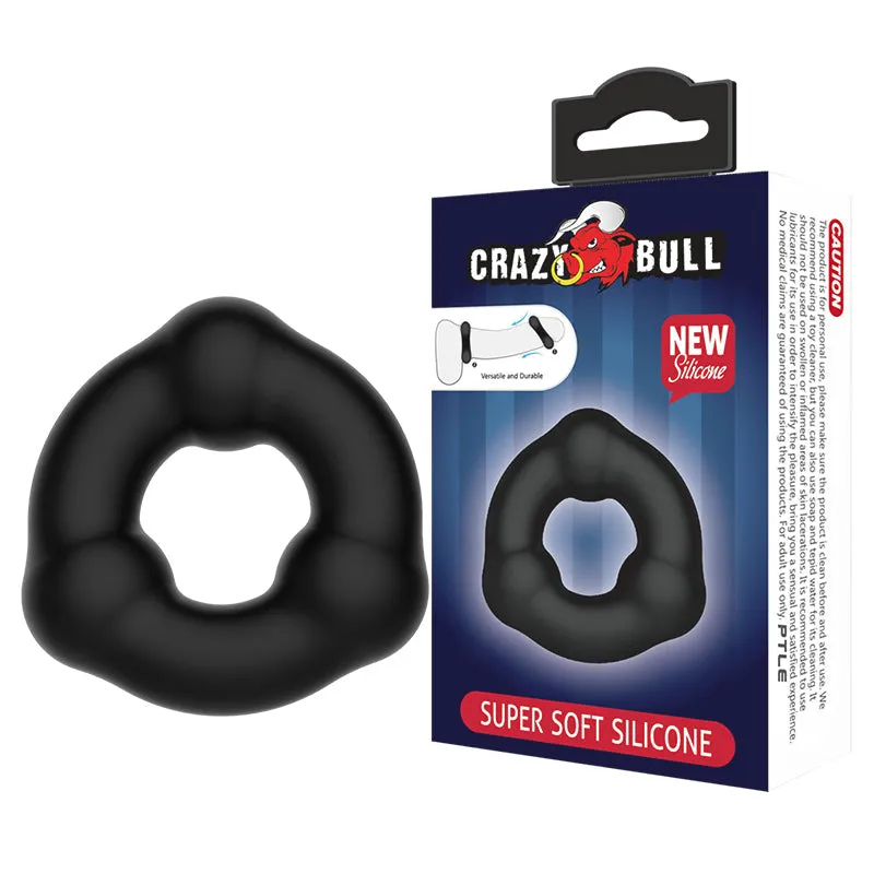 Ribbed Silicone Ring Crazy Bull 18mm