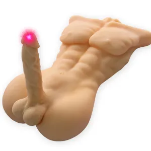Sex Doll Realistic Male Masturbator Life-Like 19cm Dildo Dong Gay Ass Torso Toy