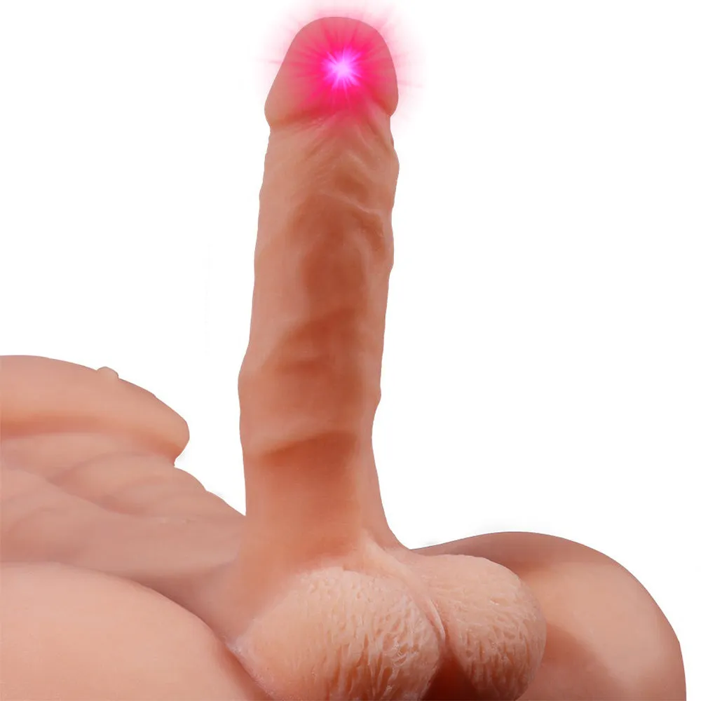 Sex Doll Realistic Male Masturbator Life-Like 19cm Dildo Dong Gay Ass Torso Toy
