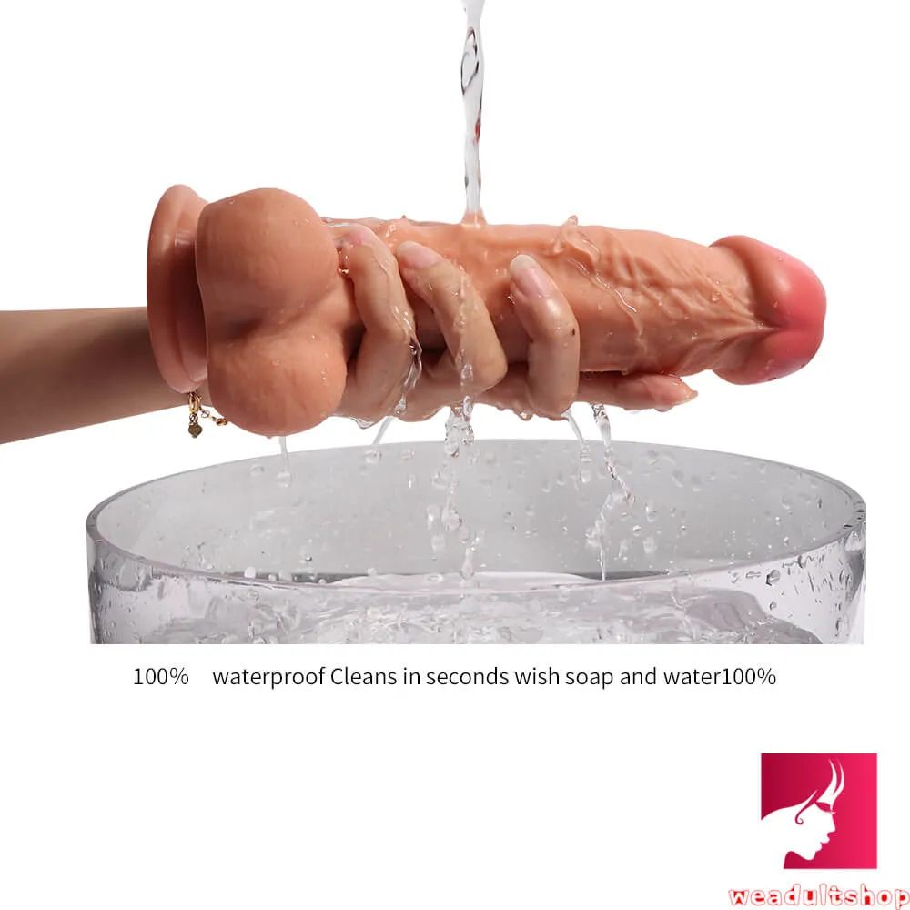 Silicone Double Layer Dildo Flesh Colored Dildo