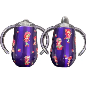 Strawberry Girl Stainless Steel Sippy Cup