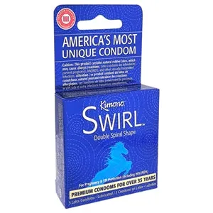 Swirl Condoms by Kimono